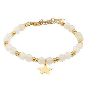 Bransoletka gwiazdka STAL SZLACHETNA POZŁACANA