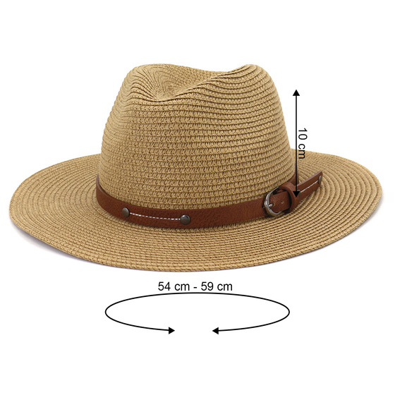 KAPELUSZ Alessio DAMSKI MĘSKI PLECIONY lato HAWANA letni PANAMA rozmiar 59