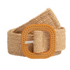 PASEK pas damski PLECIONY elastyczny rafia do sukienki SŁOMIANY PARCIANY