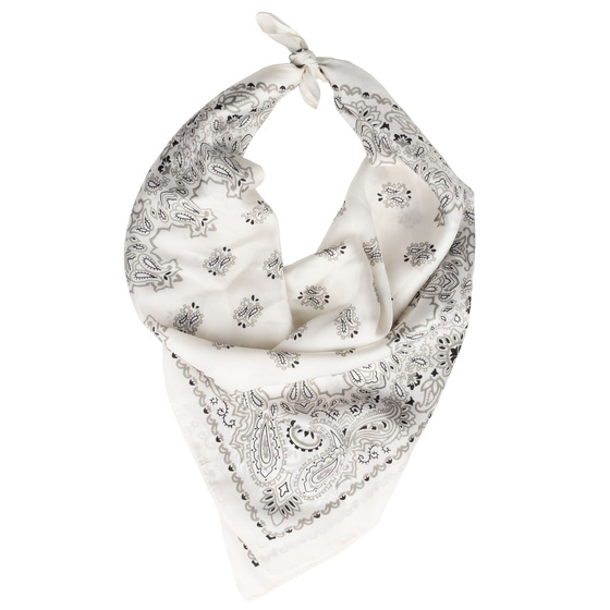 BANDAMKA BANDANA Alessio CHUSTKA CHUSTA biała DUŻA 67cmx67cm