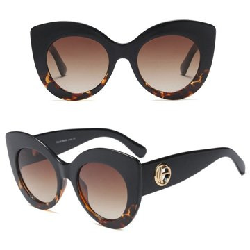 OKULARY przeciwsłoneczne DAMSKIE kocie PANTERKA