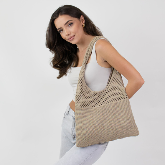 TORBA DAMSKA na ramię torebka NA ZAKUPY miejska shopperka BOHO