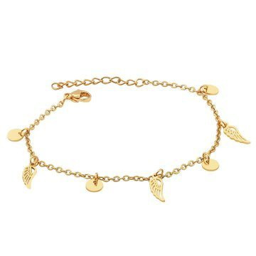 Bransoletka skrzydło STAL SZLACHETNA POZŁACANA