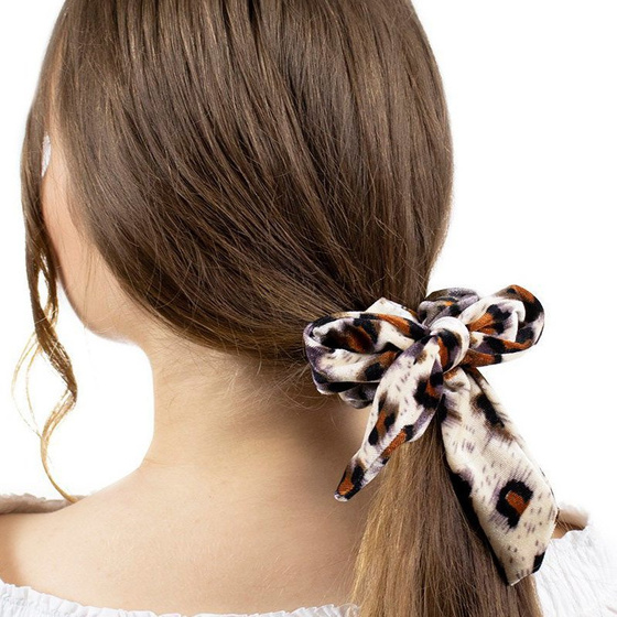 GUMKA DO WŁOSÓW frotka SCRUNCHIE apaszka ECRU