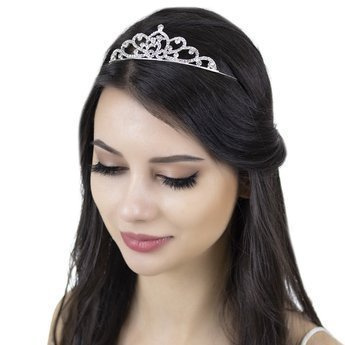 OPASKA do włosów DIADEM ślubna CYRKONIE korona