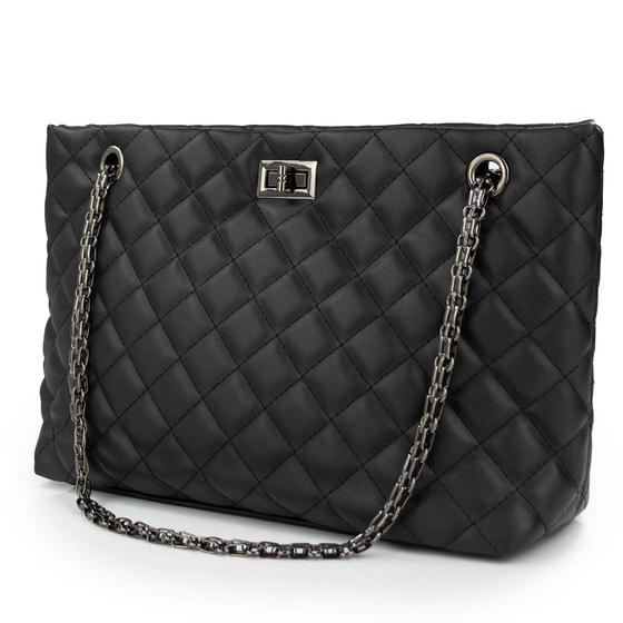 Alessio TOREBKA Damska PIKOWANA TORBA KLASYCZNA Shopper QUILTED