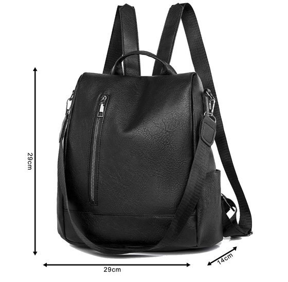 Alessio PLECAK POJEMNY ELEGANCKI MIEJSKI torba / plecak 2w1 ANTYKRADZIEŻOWY