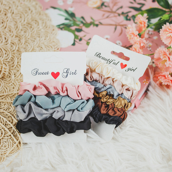 ZESTAW SCRUNCHIES 4 sztuki gumki do włosów FROTKI