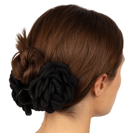 SPINKA ozdoba DO WŁOSÓW duża klamra KWIAT klasyczna elegancka