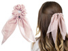GUMKA DO WŁOSÓW kokarda APASZKA scrunchies PUDROWA