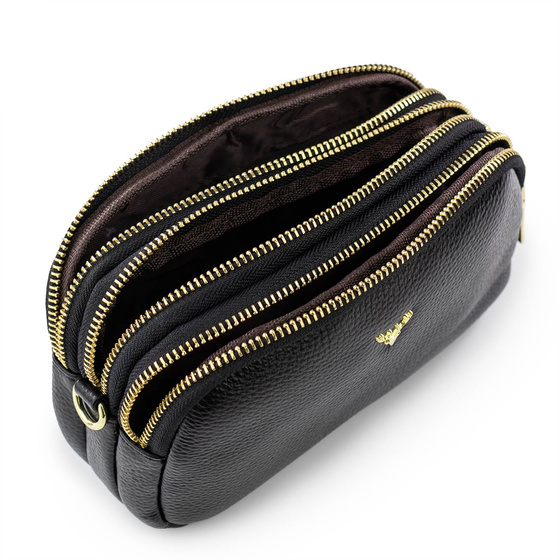 Alessio TOREBKA Damska na ramię CROSSBODY mała SKÓRA NATURALNA