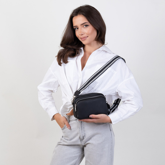 Alessio TOREBKA Damska CROSSBODY LISTONOSZKA KOPERTÓWKA na ramię PASEK