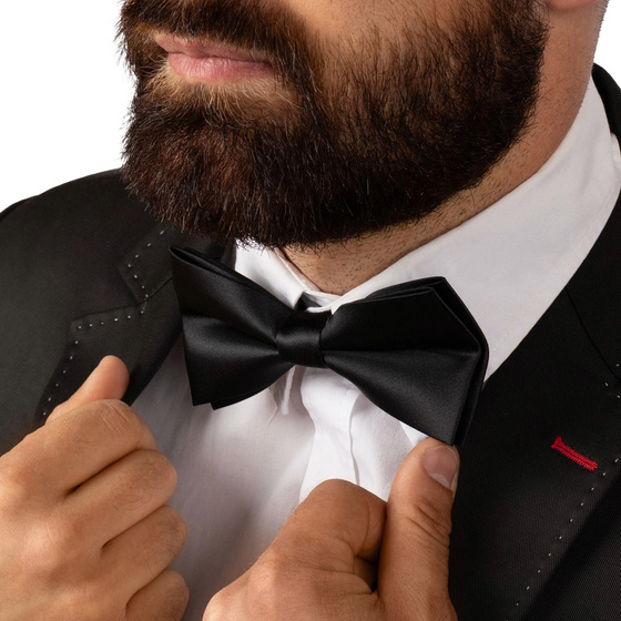 MUCHA MĘSKA MUSZKA GŁADKA ELEGANCKA regulacja do garnituru KLASYCZNA