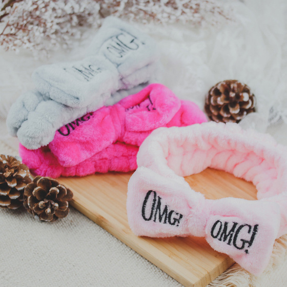 OPASKA do włosów KOSMETYCZNA do makijażu SZARA omg