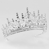 DIADEM Korona Tiara MISS GLOW ŚLUBNY srebrny cyrkonie KRYSZTAŁY