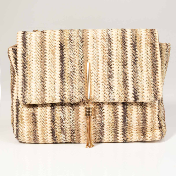 TORBA damska KOPERTÓWKA na ramię pleciona plażowa NA LATO WAKACJE