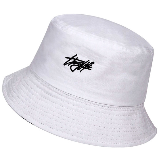 BUCKET HAT czapka dwustronna rybacki KAPELUSZ napis