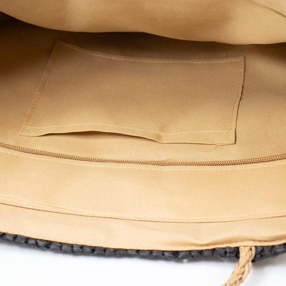 TOREBKA damska DUŻA SŁOMKOWA pleciona na ramię TORBA PLAŻOWA koszyk