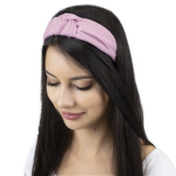 OPASKA DO WŁOSÓW turban RÓŻOWA węzeł SATYNOWA