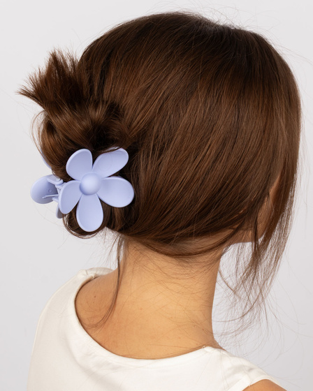 SPINKA DO WŁOSÓW duża klamra matowa klamerka żabka szczęka KWIAT