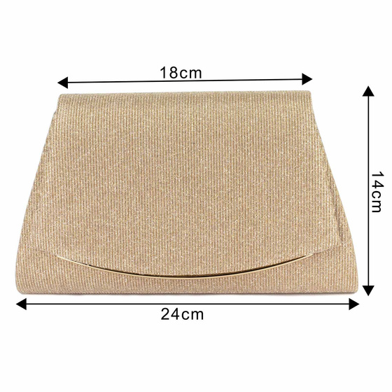 Torebka KOPERTÓWKA WIECZOROWA ŁAŃCUSZEK elegancka WIZYTOWA