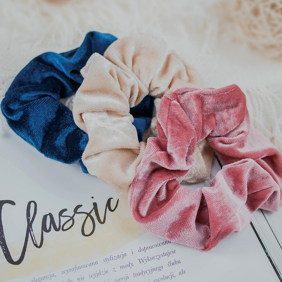 GUMKA DO WŁOSÓW scrunchies aksamitka FROTKA welurowa
