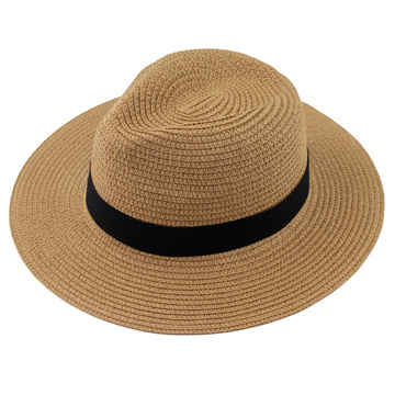 KAPELUSZ panama słomiany DAMSKI MĘSKI pleciony letni fedora SŁOMKOWY
