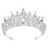 DIADEM Korona Tiara MISS GLOW ŚLUBNY srebrny cyrkonie KRYSZTAŁY