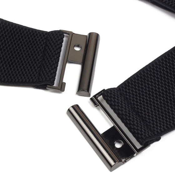 PASEK DAMSKI gumowy PAS ELASTYCZNY klamra szeroki Rozmiar L