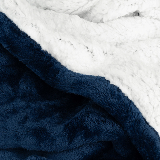 KOCOBLUZA KOC BLUZA CIEPŁA 2w1 GRUBA XXL FUTRZAK POLAR z kapturem OVERSIZE