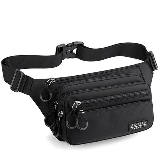 Torebka saszetka BIODRÓWKA NERKA męska POJEMNA SOLID PREMIUM