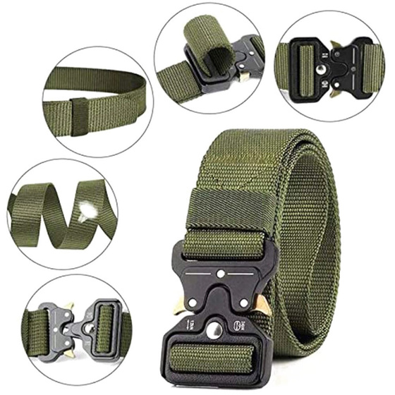 PASEK pas PARCIANY TAKTYCZNY QR mocny MĘSKI do SPODNI SURVIVAL