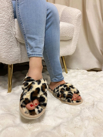 KAPCIE damskie Ciepłe PLUSZOWE CIAPY OCIEPLANE r. 40-41