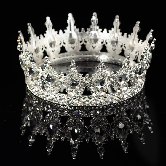 KORONA ŚLUB ozdoba do włosów diadem ŚLUBNY KRYSZTAŁY