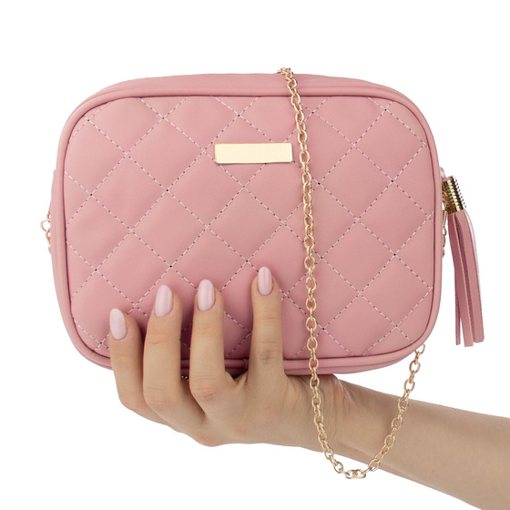 Alessio TOREBKA Damska PIKOWANA na ramię łańcuszek QUILTED CROSSBODY