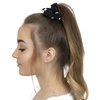 GUMKA do włosów frotka SCRUNCHIES kropki CZARNA
