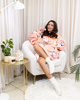 KOCOBLUZA KOC BLUZA CIEPŁA 2w1 GRUBA XXL FUTRZAK POLAR z kapturem OVERSIZE