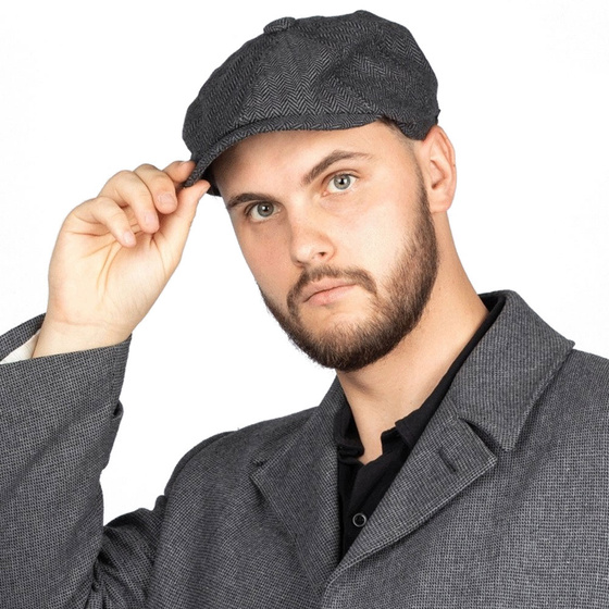 KASZKIET Męski Alessio Stylowy Elegancki NEWSBOY CAP Jesień Zima RETRO