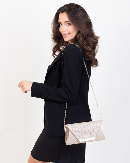 Torebka KOPERTÓWKA wieczorowa damska wizytowa ŁAŃCUSZEK elegancka