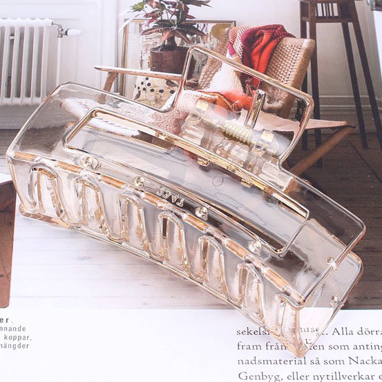 SPINKA DO WŁOSÓW prostokątna KLAMRA klamerka