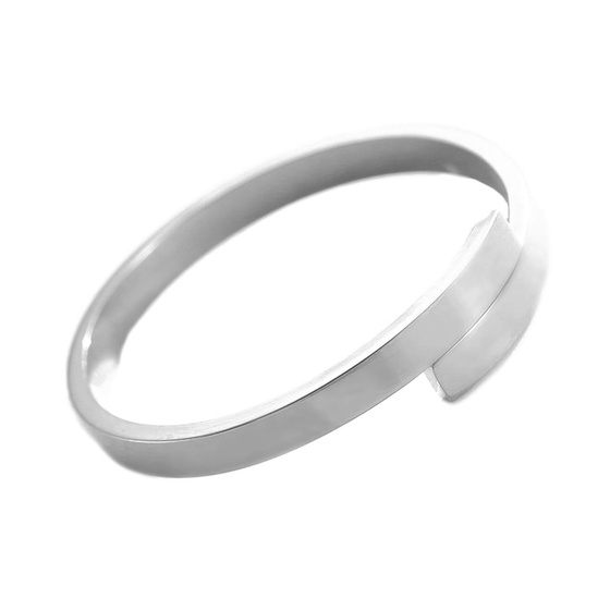 Pierścionek OBRĄCZKA srebrna STAL SZLACZETNA