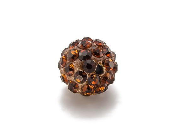 SHAMBALLA KULKA SWAROVSKI SMOKED TOPAZ 216 10mm