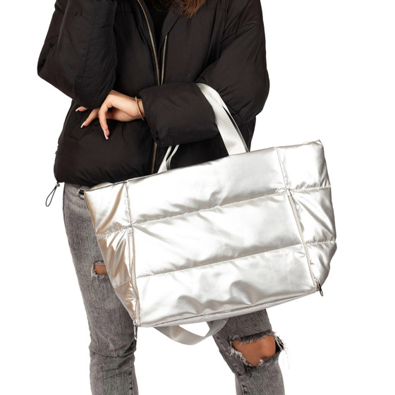 TOREBKA Damska Alessio PIKOWANA TORBA KLASYCZNA Shopper QUILTED