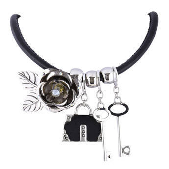 Naszyjnik na kłódkę srebrny