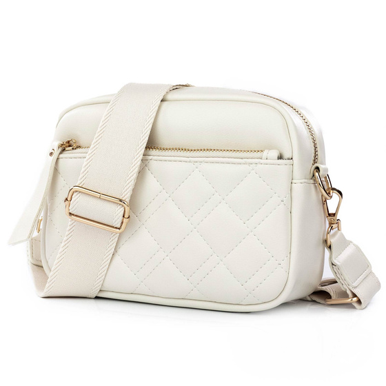 Alessio TOREBKA Damska CROSSBODY PIKOWANA na ramię PASEK QUILTED