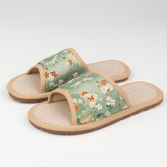 KAPCIE damskie Alessio domowe KWIATY Lekkie Miękkie FOLK r. 38-39