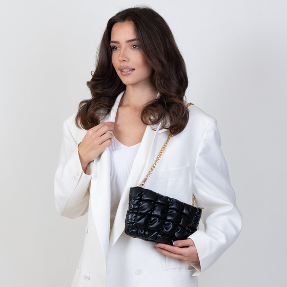 Alessio TOREBKA Damska PIKOWANA KLASYCZNA Kopertówka QUILTED