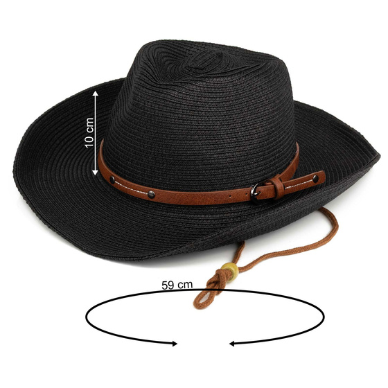 KAPELUSZ KOWBOJSKI Alessio COUNTRY WESTERN Large 59 cm