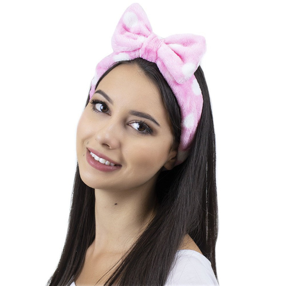 OPASKA do włosów KOSMETYCZNA kropki DO MAKIJAŻU