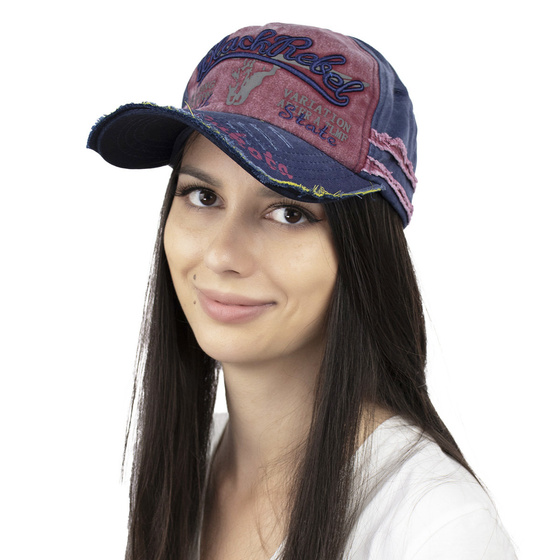 CZAPKA Z DASZKIEM damska męska VINTAGE kaszkietówka jeansowa